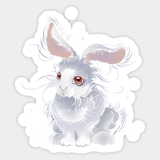 Magic white rabbit ( Bunny ) Sticker